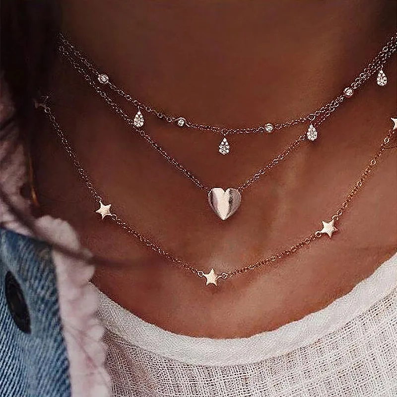 

Модное Новое женское ожерелье с подвеской простое милое ювелирное ожерелье для девочки A1957