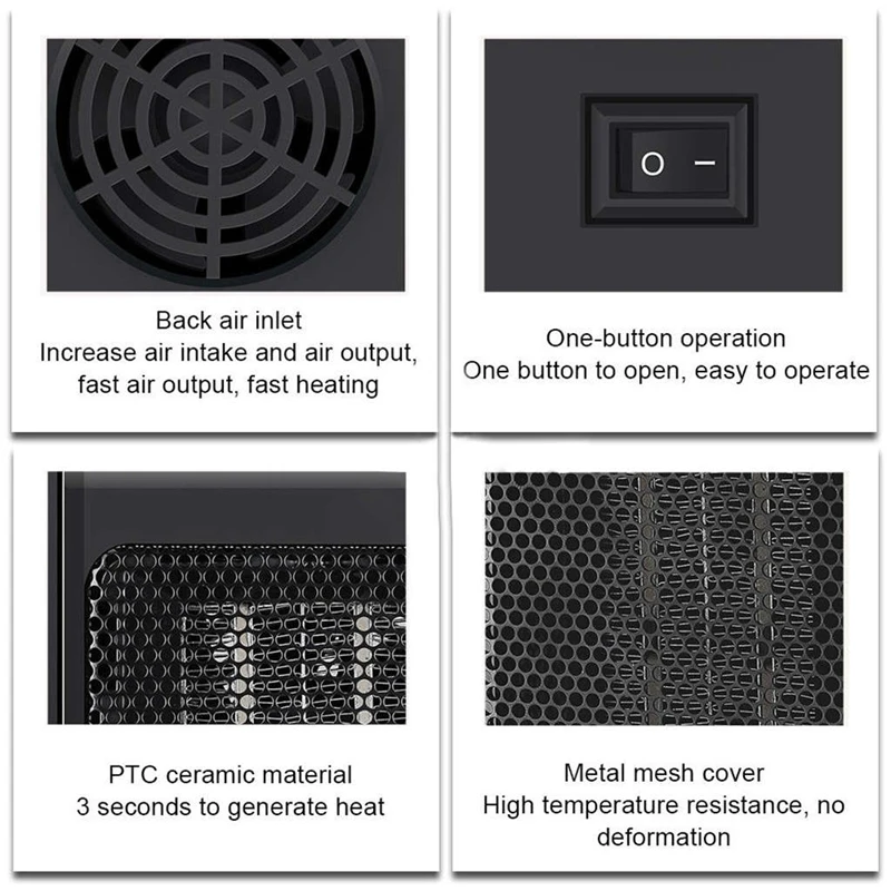 500 Вт портативная Керамическая Мини обогреватель Электрический охладитель