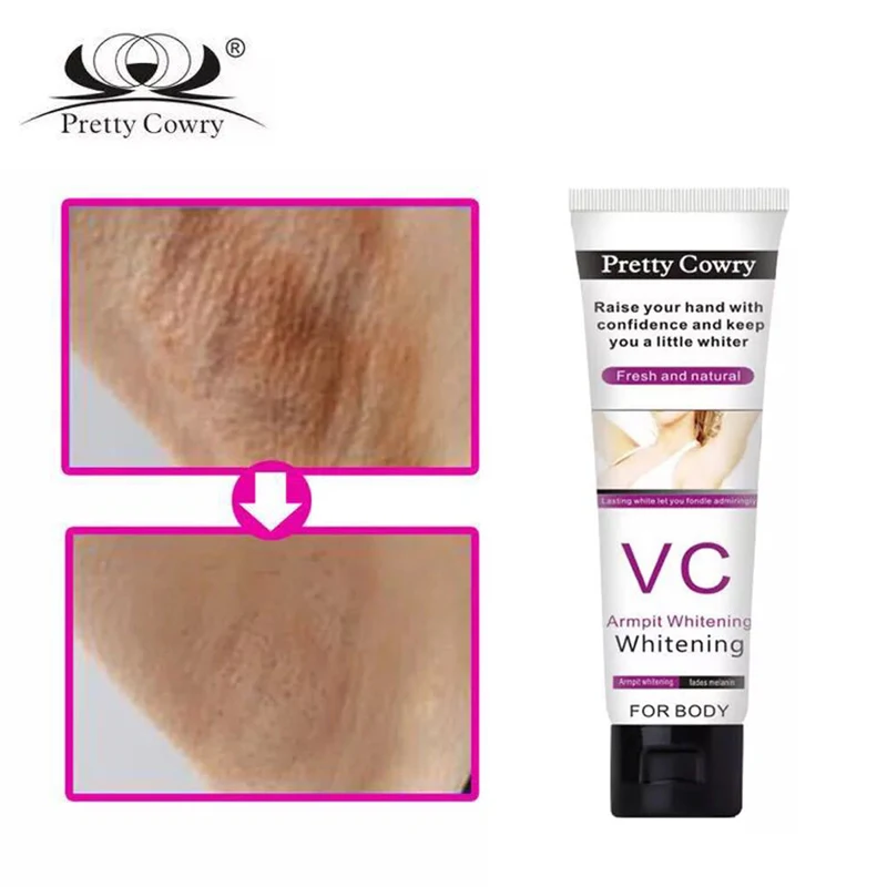 

Pretty Cowry Skin Armpit Whitening Cream Lightening Bleaching Cream Legs Knees Intimate Body Lotion Body Whitening Cream 50ML