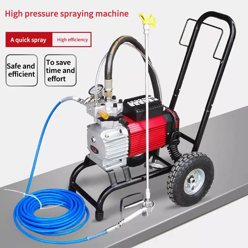 Электрическая безвоздушная машина для распыления латексной краски высокого