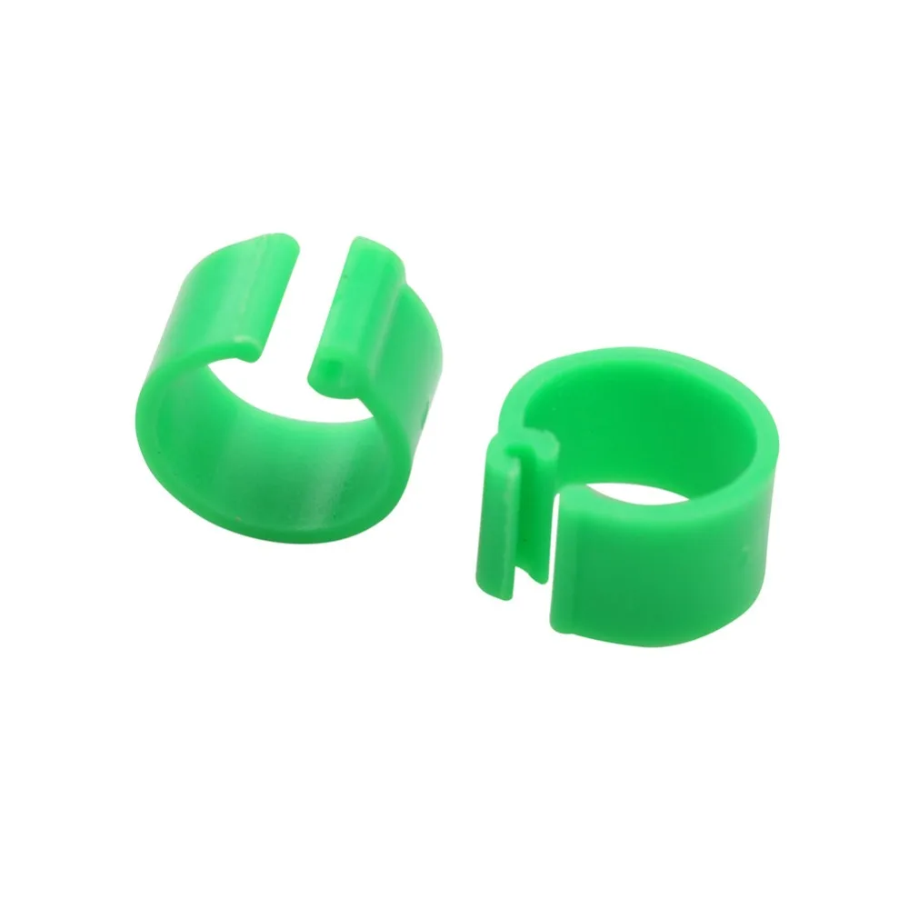 

100 Pcs Inner Diameter 8mm Bird Pigeon Foot Ring Ten Colors Without Text Light Weight Freedom of Action Poultry Ring Bird Carry