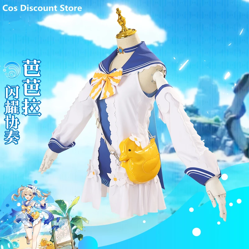 

Акция Барбара косплей милый купальник аниме Genshin Impact косплей костюм игра полный комплект анимационной одежды для женщин 2021 Новый