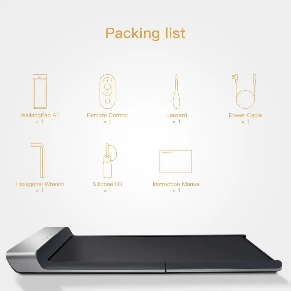 Складная электрическая беговая дорожка Испания A1 Xiaomi для дома электрические