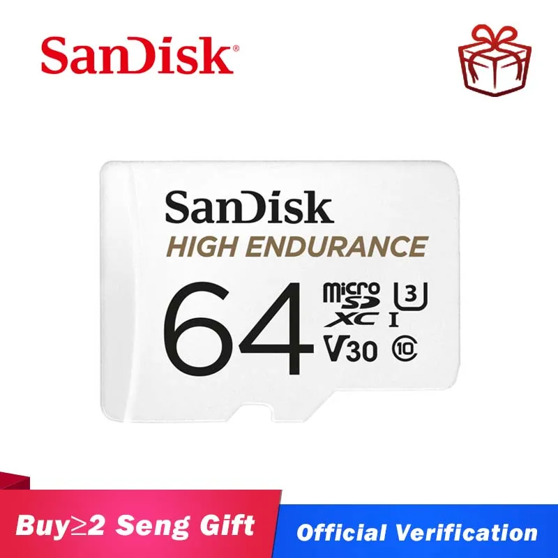 Sandisk class10 de tarjeta sd tf карта 32 Гб 64 128 ГБ 256 высокая выносливость видео мониторинг microsd
