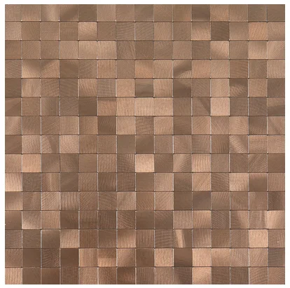 11 шт. самоклеящаяся бесшовная медная коричневая металлическая мозаичная