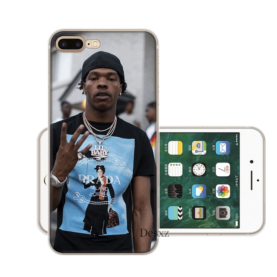 Мобильный телефон tpu чехол для iPhone 11 Pro X XS Max XR 6 6S 7 8 Plus 5 5S SE крышка Lil Baby | Мобильные