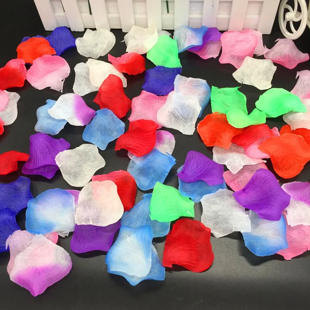 Свадебные принадлежности имитация лепестков искусственные лепестки роз цветок