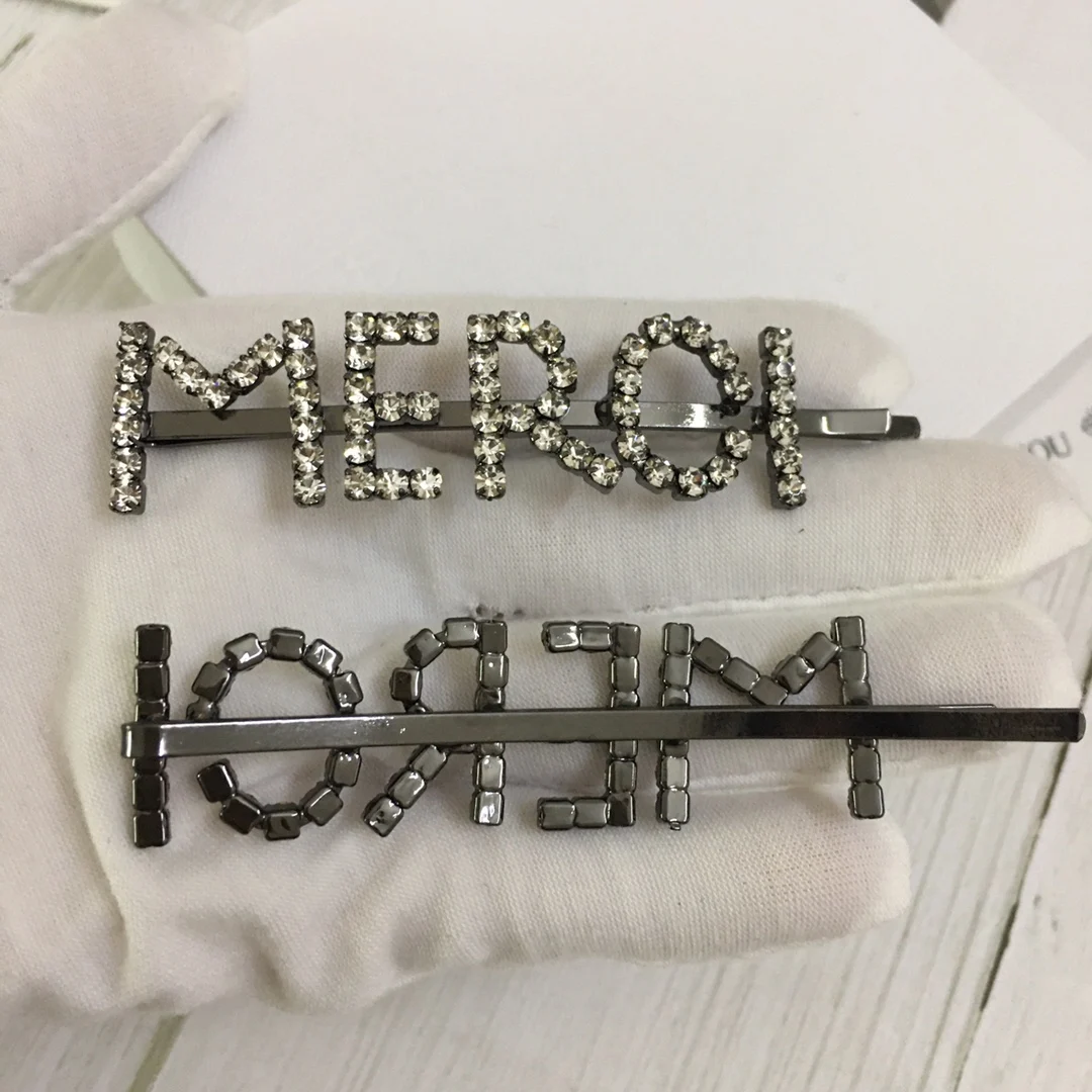 

European and American trend personality letter hairpin