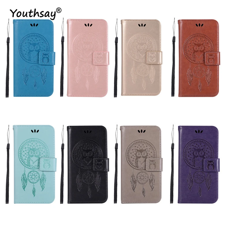 

For LG K50 Case Cover For LG K50 Q60 Owl Fashion Shockproof Case Flip Leather Wallet Bag Soft Cover Fundas Phone Case For LG K50