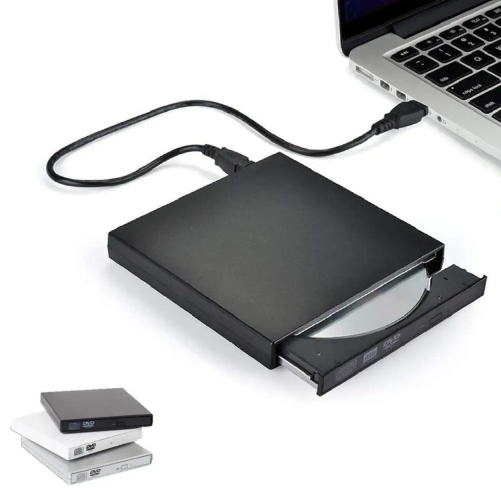 

for Laptop Player Automatic Inhalation USB 2.0 External Drive Burner Combo DVD ROM Optical Drive CD VCD Rewriter Reader Player