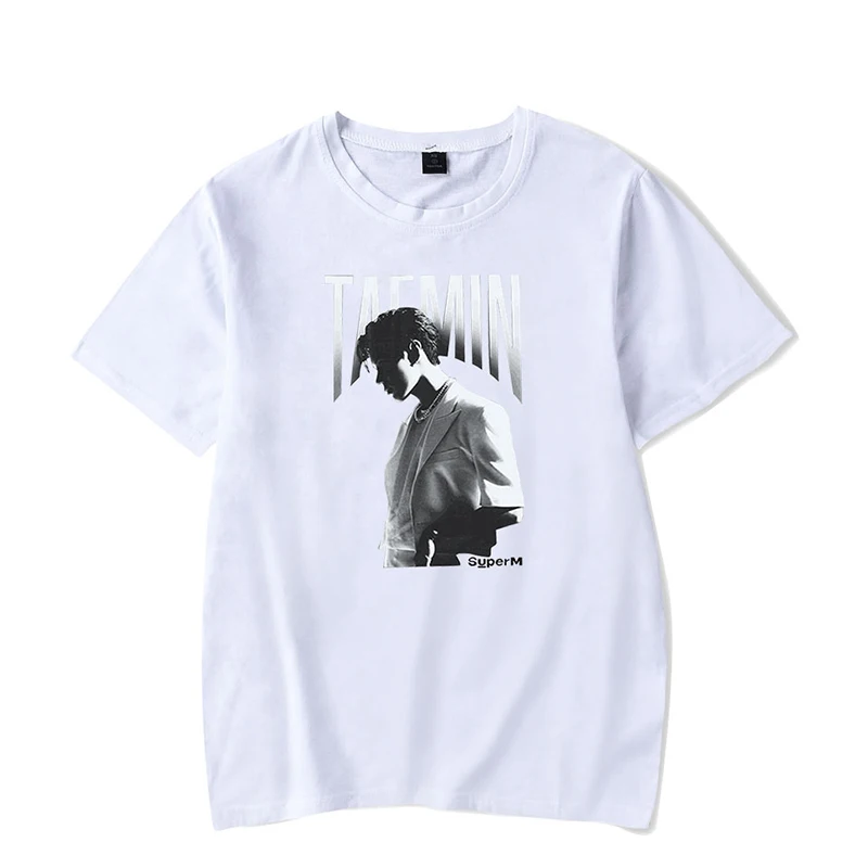 TAEMIN Kpop Super T-shirts Streetwear Summer Fashion Hip Hop Men Women T Shirts O-neck Homme Tee Shirt Short Sleeve T-shirt Tops