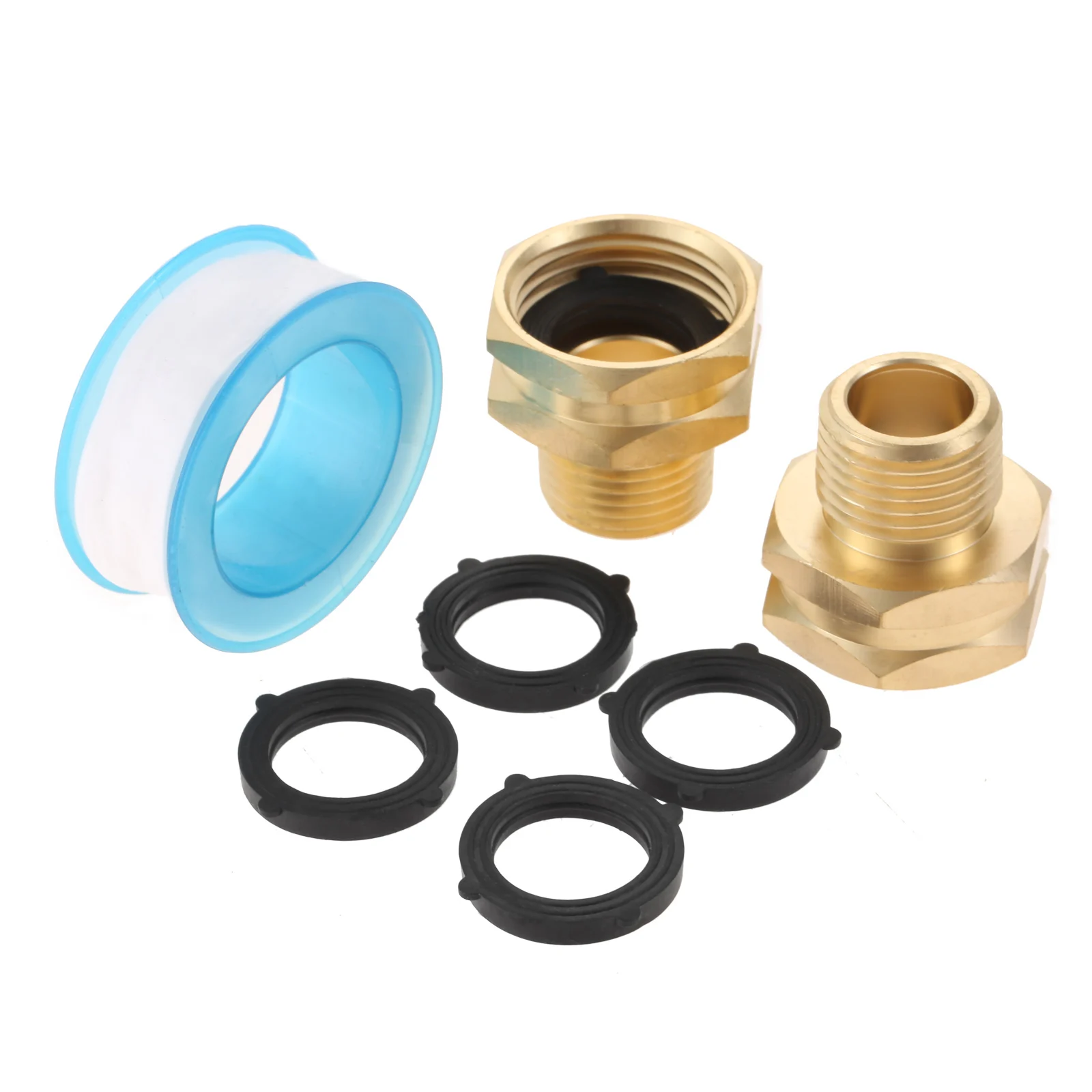 Соединитель для садового шланга 2 комплекта переходник с внутренней резьбой 3/4