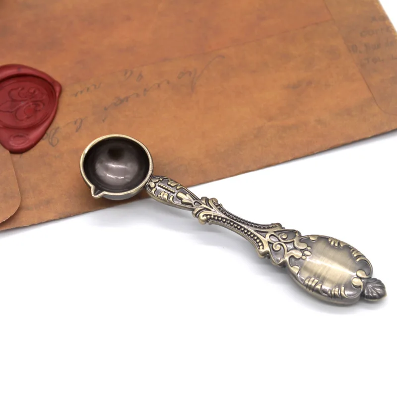 1 шт. ложка винтажная глина для плавления воска в гранулах пригласительной