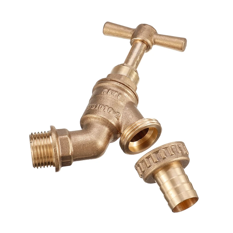 

S60x6 1/2'' Nozzle Replacement Hose Tap Connector Valve Fitting IBC Faucet Tank Drain Coarse Thread Adapter to Brass Garden Tap