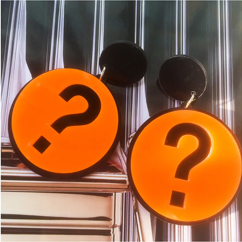 Новые корейские акриловые квадратные геометрические длинные серьги кенгуру с