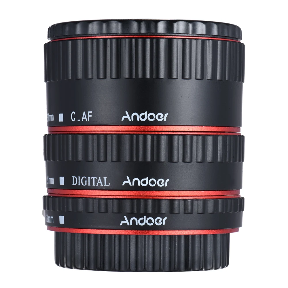 Andoer Металл ttl Автофокус AF Макро Удлинитель кольцо для Canon EOS EF EF-S 60D 7D 5D II 550D