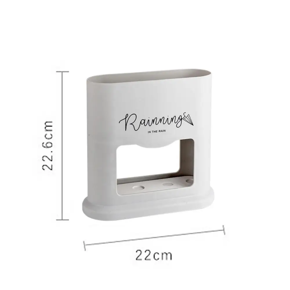 

55% Dropshipping!!4 Holes Oval Umbrella Rack Stand Hallway Entryway Draining Can Storage Holder