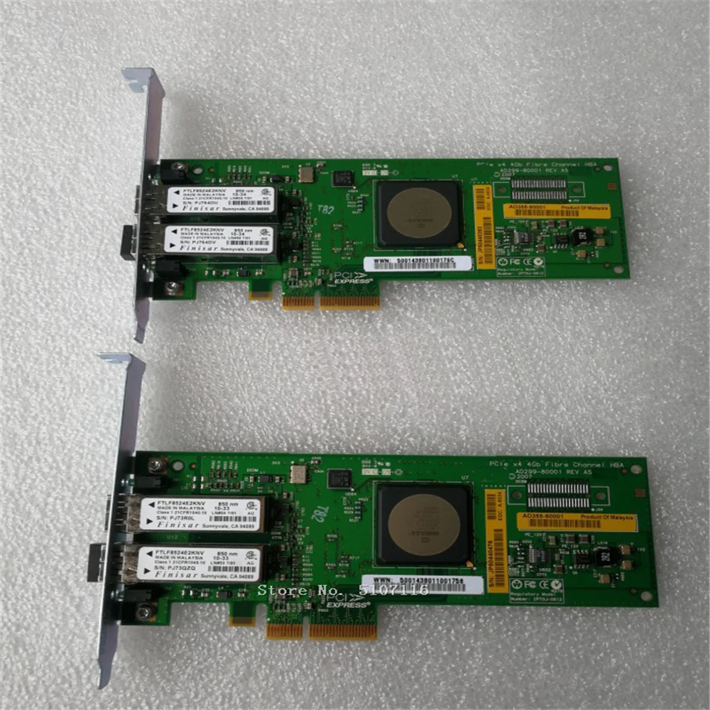 

Высококачественная сетевая карта PCIE 4 Гб FHBA с двойным портом FC, сетевая карта флуоресцентного волокна, бриллиант AD355A будет протестирована п...