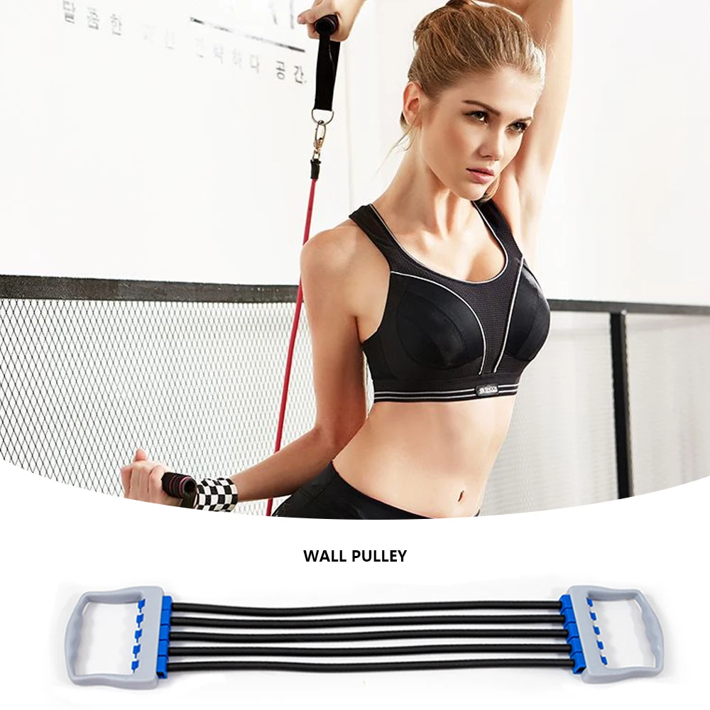 

Chest Expander Puller Gym Workout Chest Muscle Crossfit Training Equipment Yoga Fitness Resistance Band Rope Yoga Tube Pull Rope