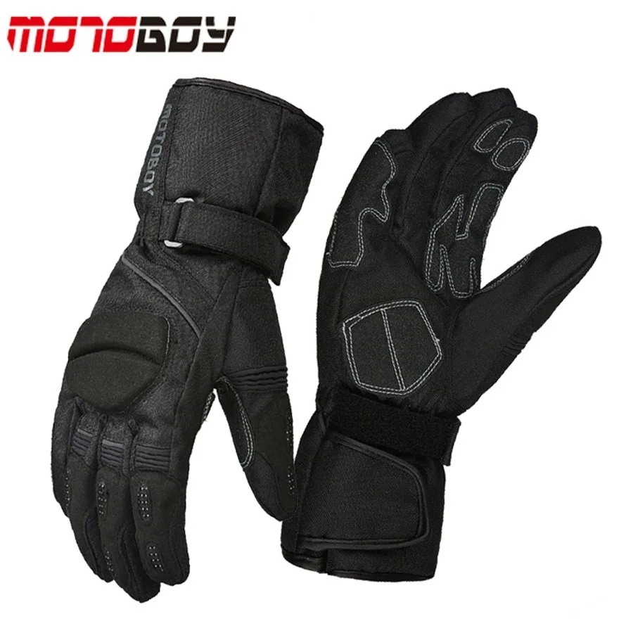 Мотоциклетные Перчатки MOTOBOY 100% водонепроницаемые ветрозащитные зимние теплые