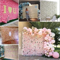 silk rose flower wall wedding decoration flower for wedding baby shower birthday party wall decor artificial flower backdrops