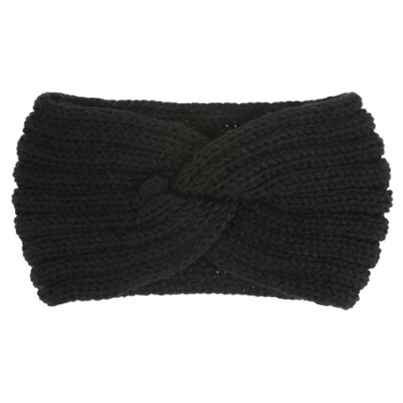

New Knitted Knot Cross Headband For Women Autumn Winter Girls Hair Accessories Headwear Elastic Hair Band Hair Accessories