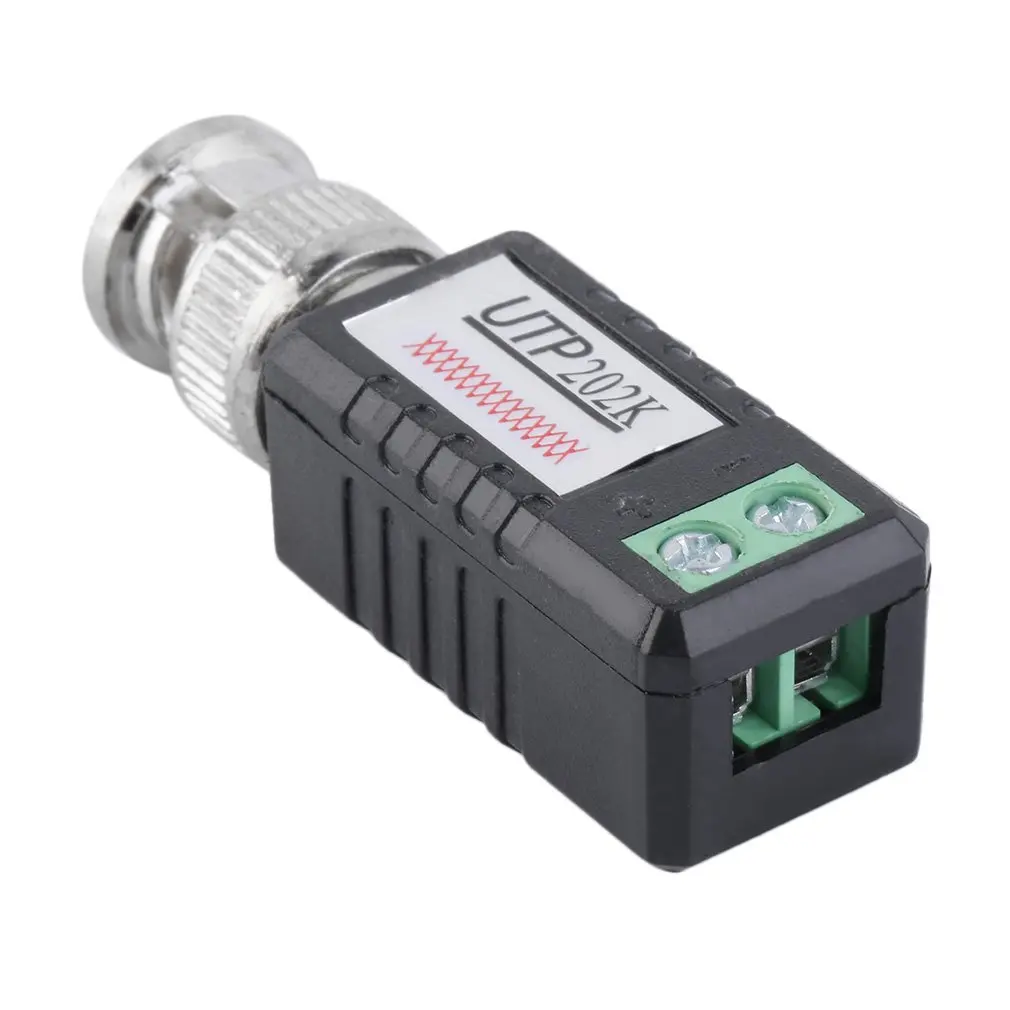 2 шт черный чехол CCTV один канал пассивный видео балун трансивер BZX 202K|Компьютерные