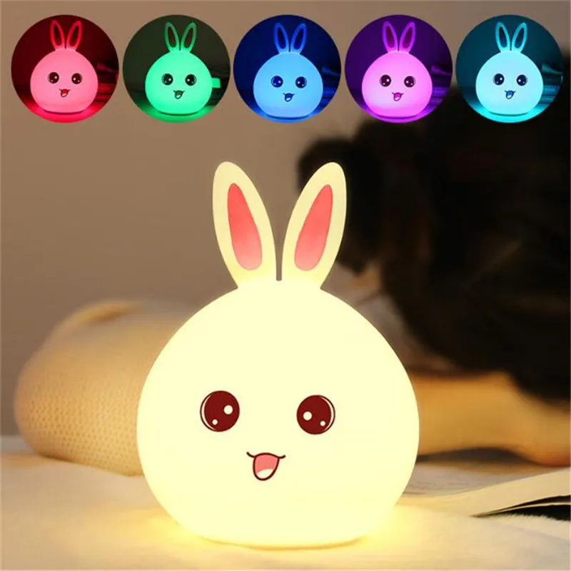 Светодиодный инфракрасный ночник с ИК датчиком движения Rabbit для детей