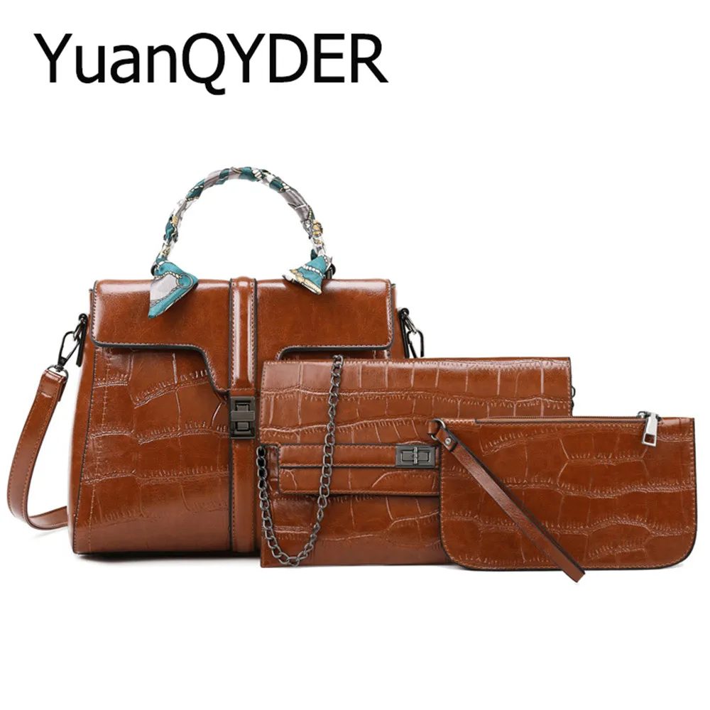 

Роскошная легкая женская сумочка с каменным узором, композитный мешок, модные шарфы, женская сумка на плечо, высококачественный кожаный дор...