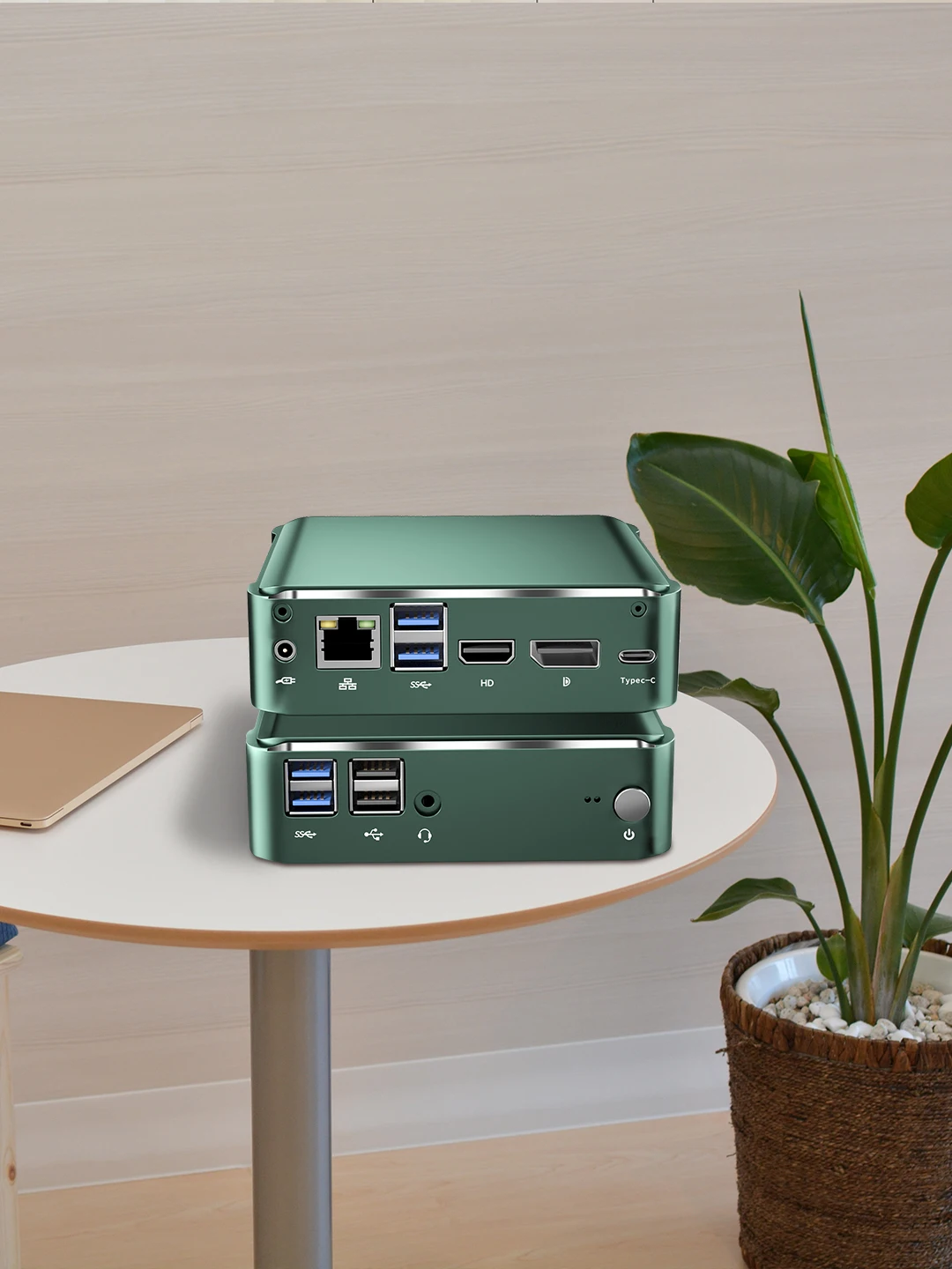 Мини-ПК Pfsense BKHD Window 10 Core i7-10510U 2 * DDR4 M.2 Nuc Linux Barebone Mini компьютер Type-C 4K 60 Гц - купить по