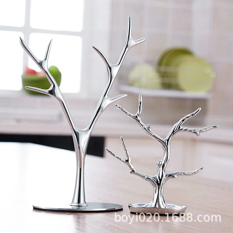 

Креативный подвесной стеллаж для хранения ключей, стеллаж для ювелирных изделий в виде дерева, стеллаж для колец, ожерелий, ювелирных издел...