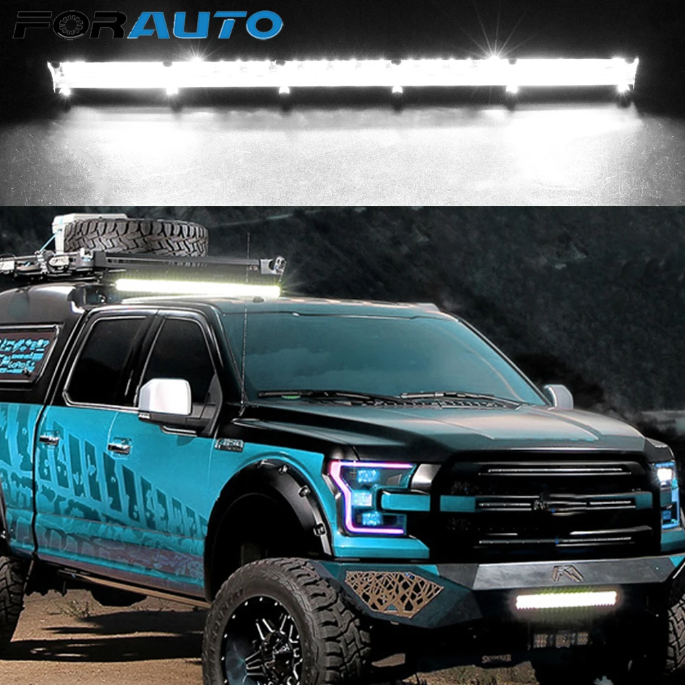 

Ultra Slim 10 20 inch Led Work Light 12V 24V Led Bar Combo Spot Flood Driving Light for Jeep ATV Trucks Tractor Car Styling