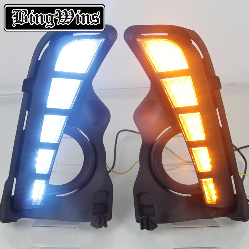 

Car styling For Toyota Highlander 2018 RI hang light non-destructive modification led streamer to daytime driving rear bar light