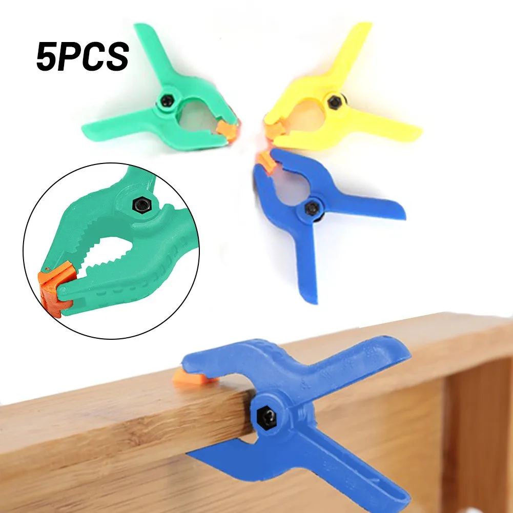 

Jaw Opening Clamp Plastic Small Tips Tools Woodworking 5pcs/set A-clip