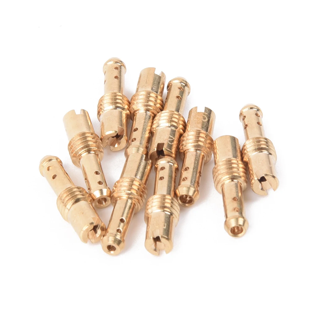 Карбюратор Pilot Jet 10 шт./лот 8 отверстий для выпуска карбюратора MIKUNI VM/TM/TMX 15-37 5 |