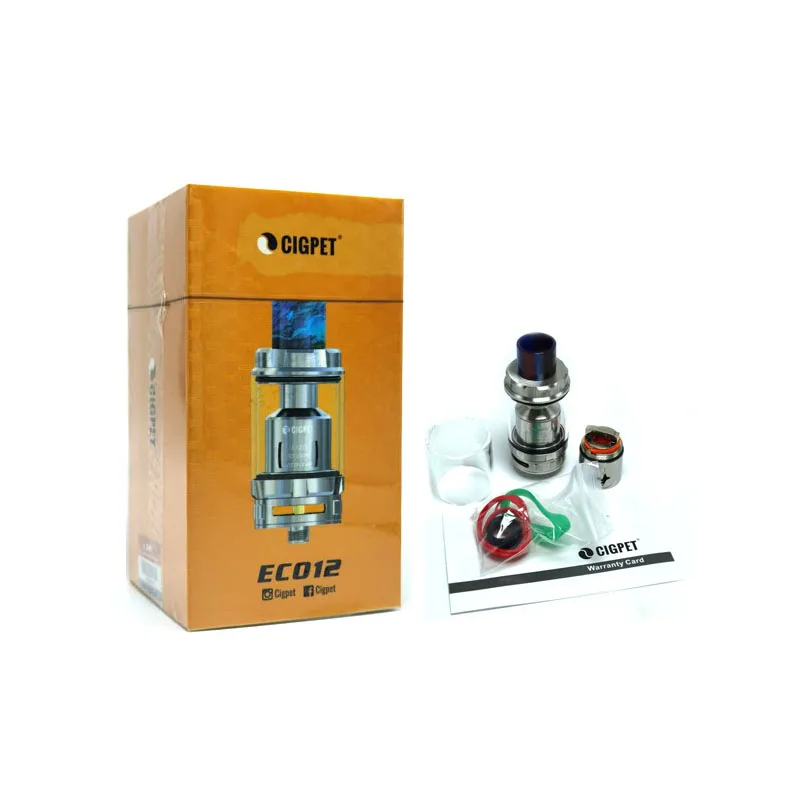 100% оригинал IJOY CIGPET ECO12 Sub Ohm бак 6 5 мл емкость атомайзера с ECO-T12 0.12ohm катушки 510 нить