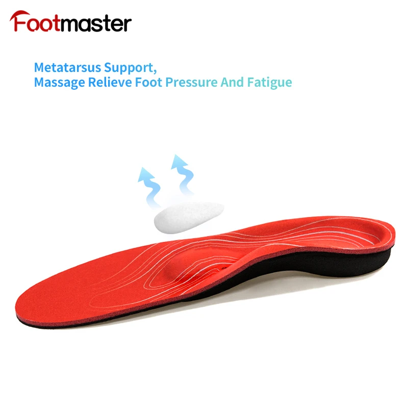 FootMaster Orthopedic Insoles Relief Plantar Fasciitis Feet Insoles High Arch Foot Support Shoe Pad Man/Woman General Insoles