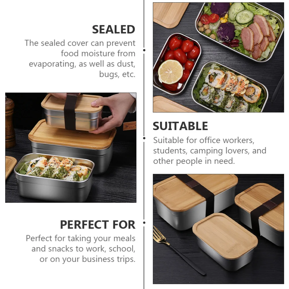 

1000ml Lunch Crisper Preservation Container Bento Box Bento Crisper with Lid