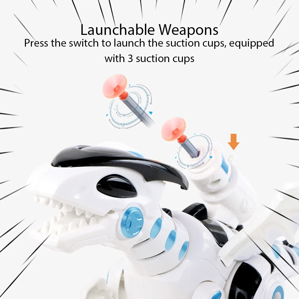 

Large Launch Missile Mechanical Dinosaurs With Wing Cartoon Electronic Walking Animal Model Dinosaurio juguete Robot Kids Toys