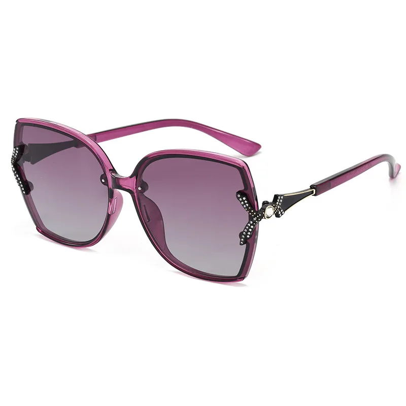 

Vintage Oversize Rhinestone Sunglasses Women Luxury Brand Big Frame Women Sun Glasses Fashion Gradient Female Polarized Glasses