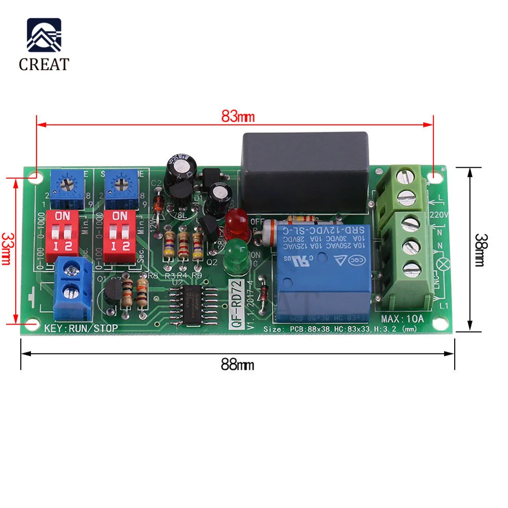 Реле включения/выключения переменного тока 100-250 В |
