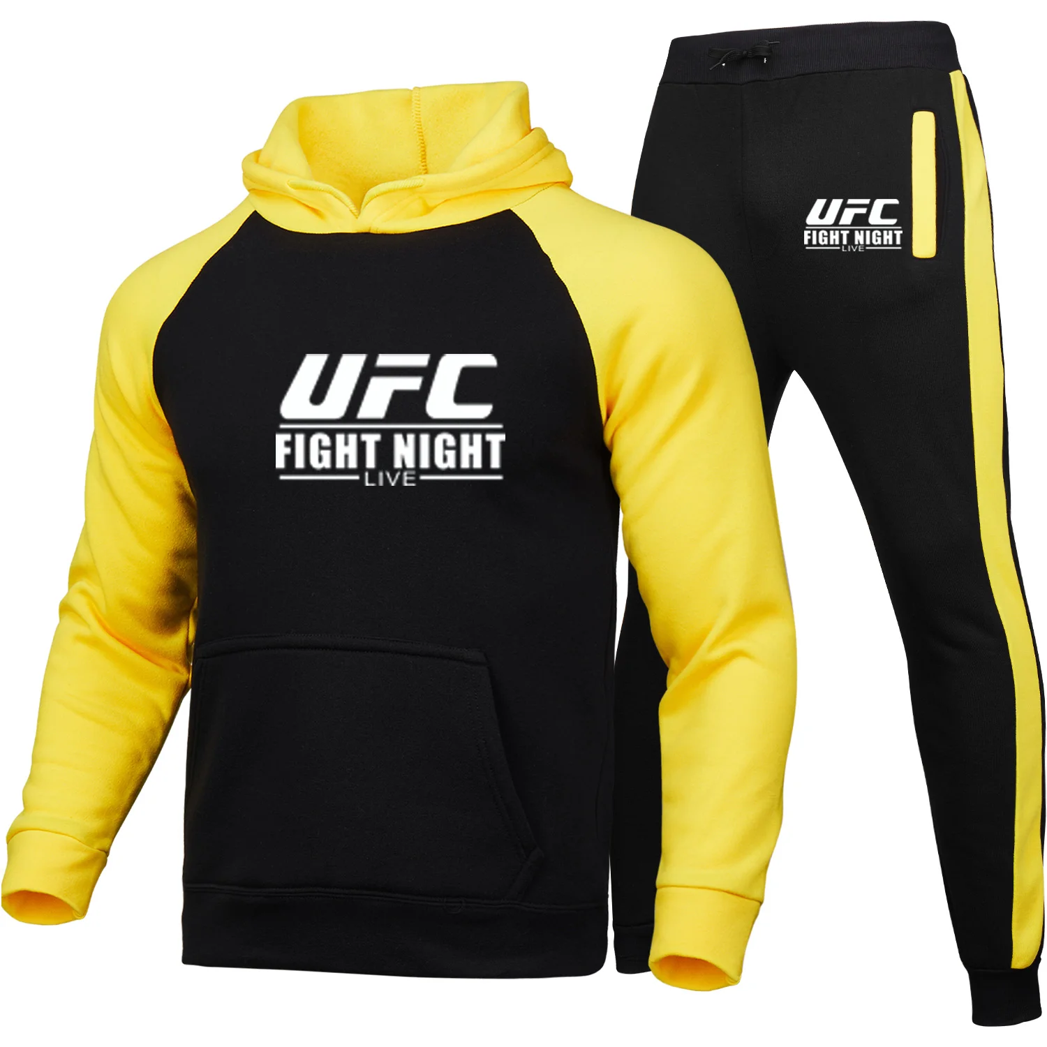 

New men's Printed Mountain Star hoodie suit sportswear track suit suit men's pullover sweater hoodie + sports pants men's