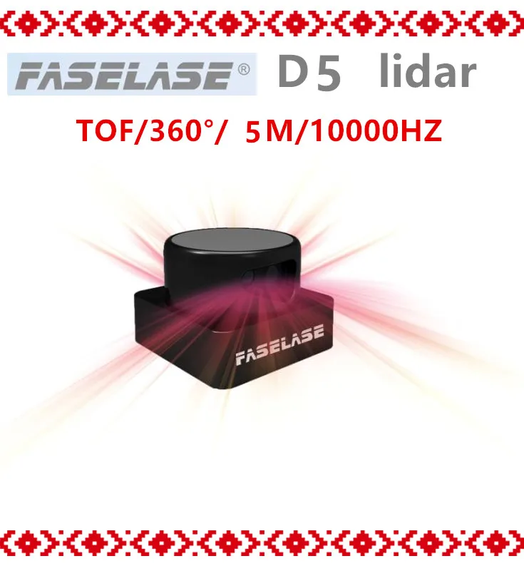 Billig FASELASE Bee Augen 360 DegreeTOF 4*3 Schichten Von Jedem Bereich Schutz 5 Meter 360 Grad Lidar Scanner Sensor Für AGV
