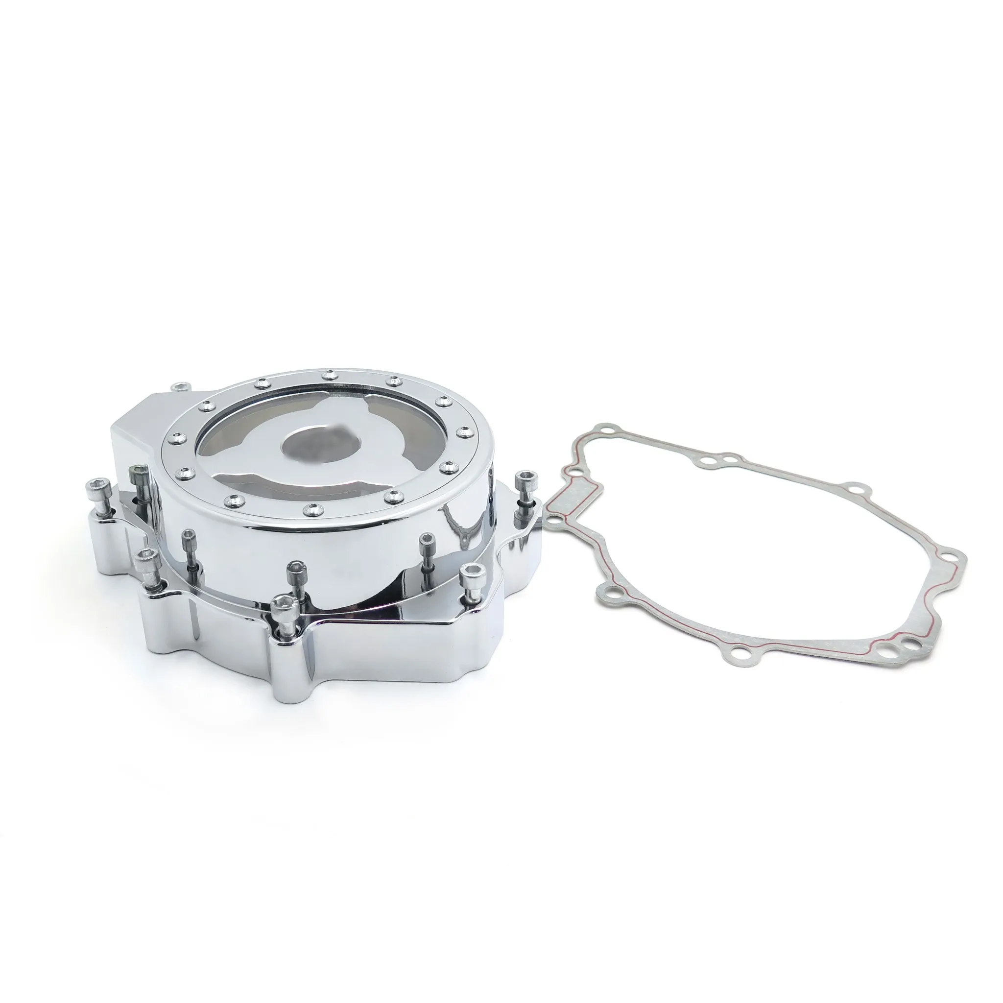 Aftermarket free shipping motorcycle parts Engine Stator cover see through for Yamaha YZF R6 2003-2006 03-09 R6S CHROME | Автомобили и