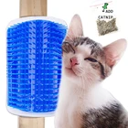 Расческа для груминга домашних питомцев, массажная кошачья мята, удобная Расческа с шипами, карамельные цвета, товары для кошек