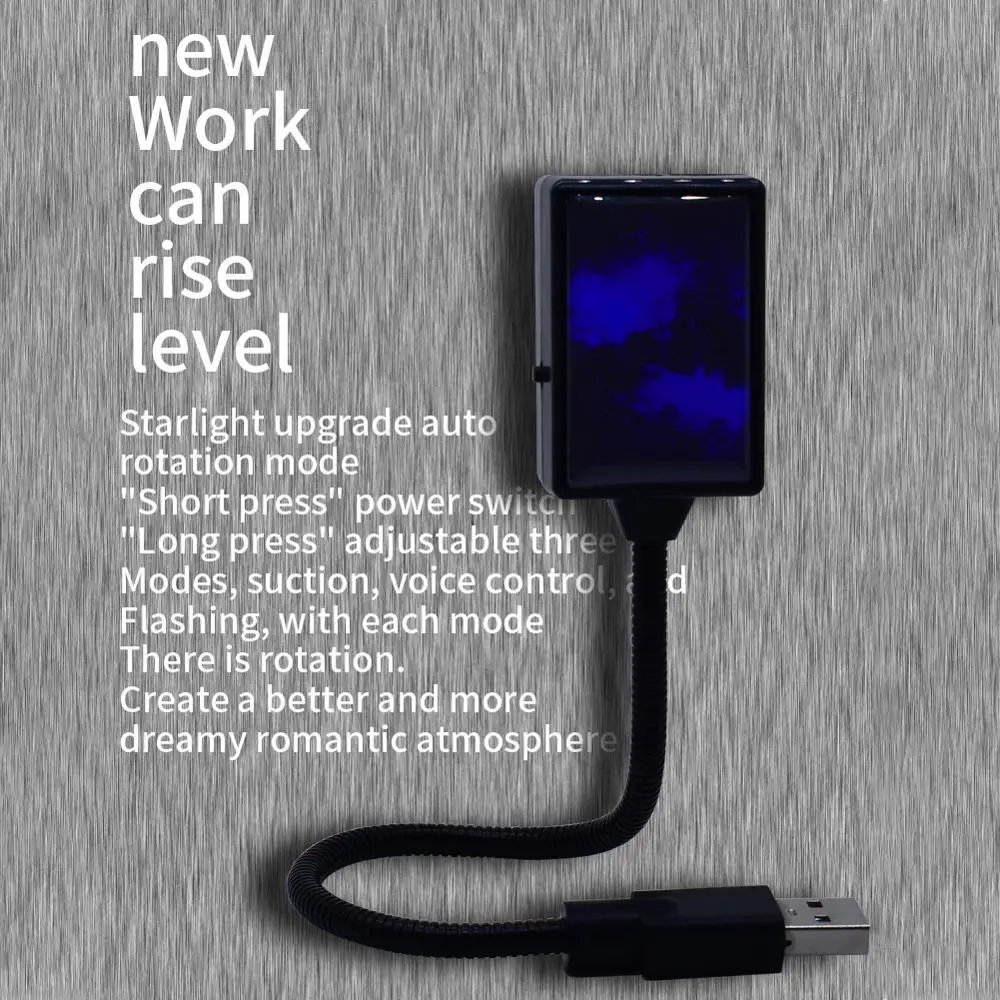 12V автомобильный интерьерный Звездный атмосферный светильник s Автомобильный USB