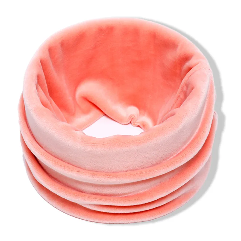 

2020 Fashion Women Soft Velvet Cable Ring Scarf Winter Warm Solid Men Neck Circle Scarves Cycling Outdoor Casual Snood Scarfs