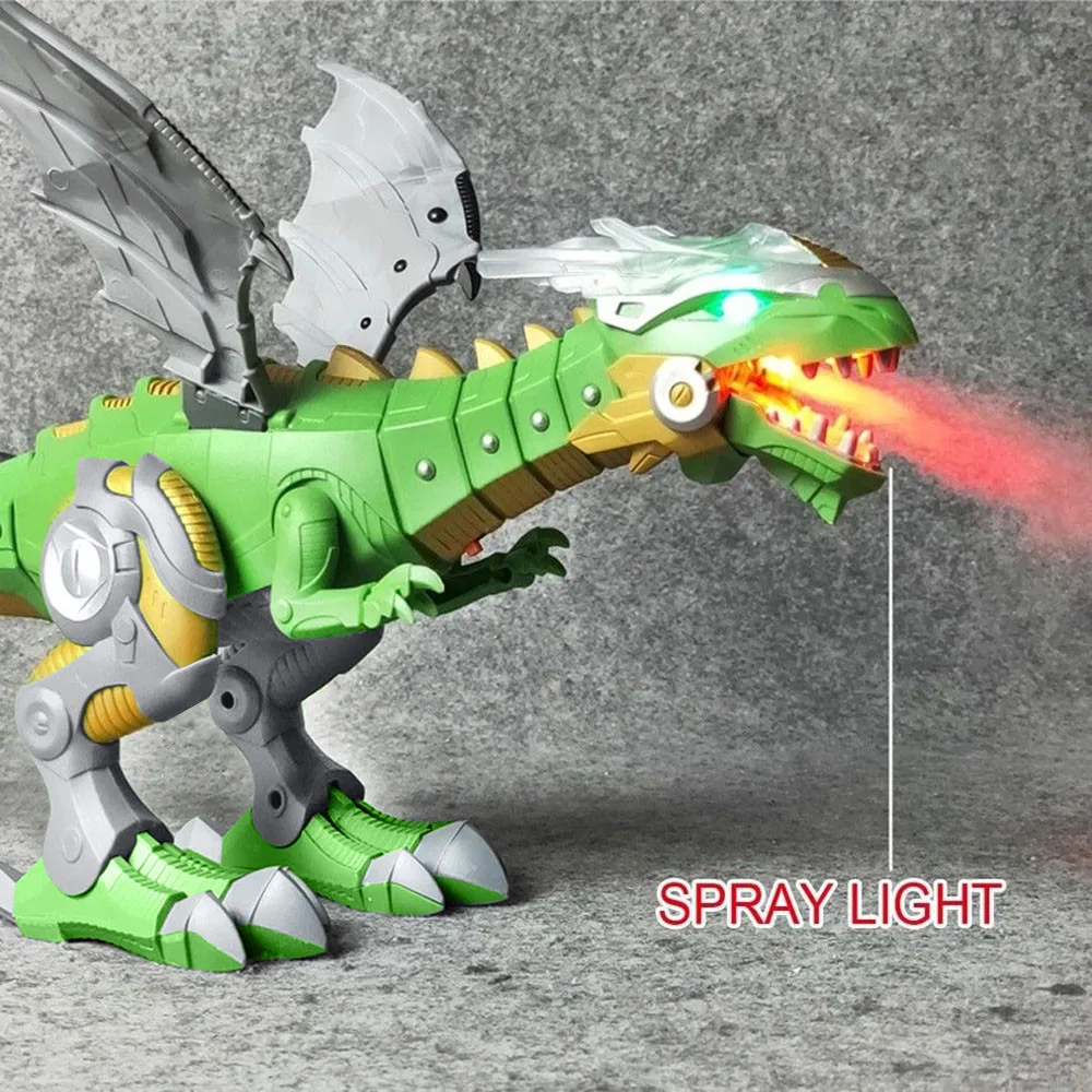 Electric interactive toys Talking And Walking Dragon Toy Fire Breathing Water Spray Dinosaur Christmas Fun Gift Toys Y928 |