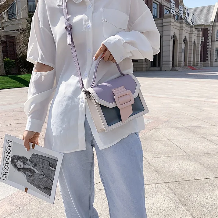 

Yuhua, 2020 new fashion women handbags, casual patchwork shoulder bag, trend korean version woman bag, vintage messenger bags