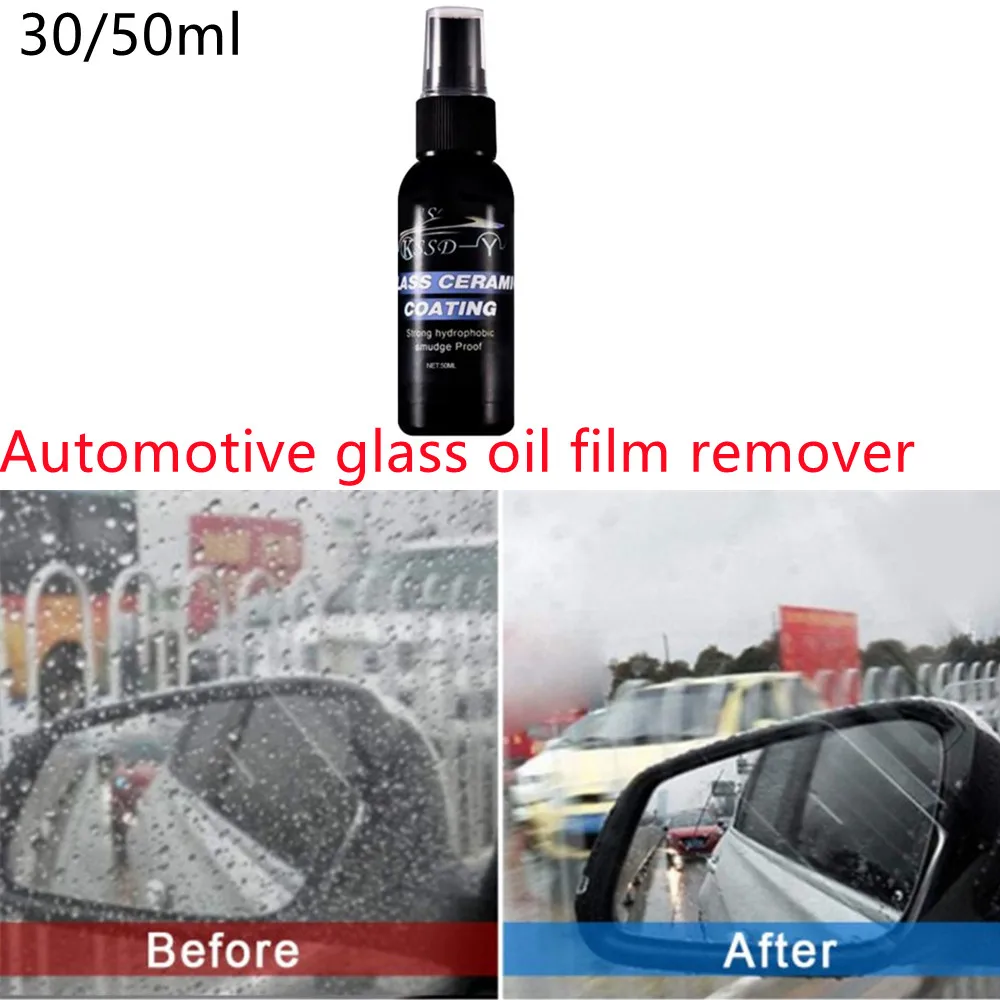 

30ml/50ml Automobile Glass Oil Film Remover Front Glass Polishing Remove Glass Oil Stain Car Windshield Cleaner
